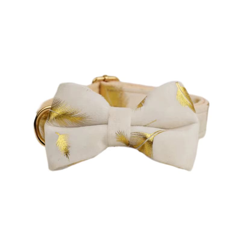 Ivory Gold Leaf Velvet Set
